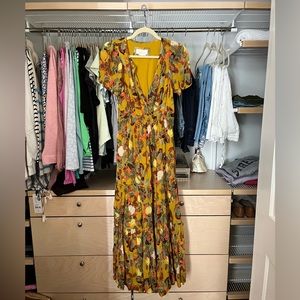 Anthropologie Somerset Maxi Dress Sz XS